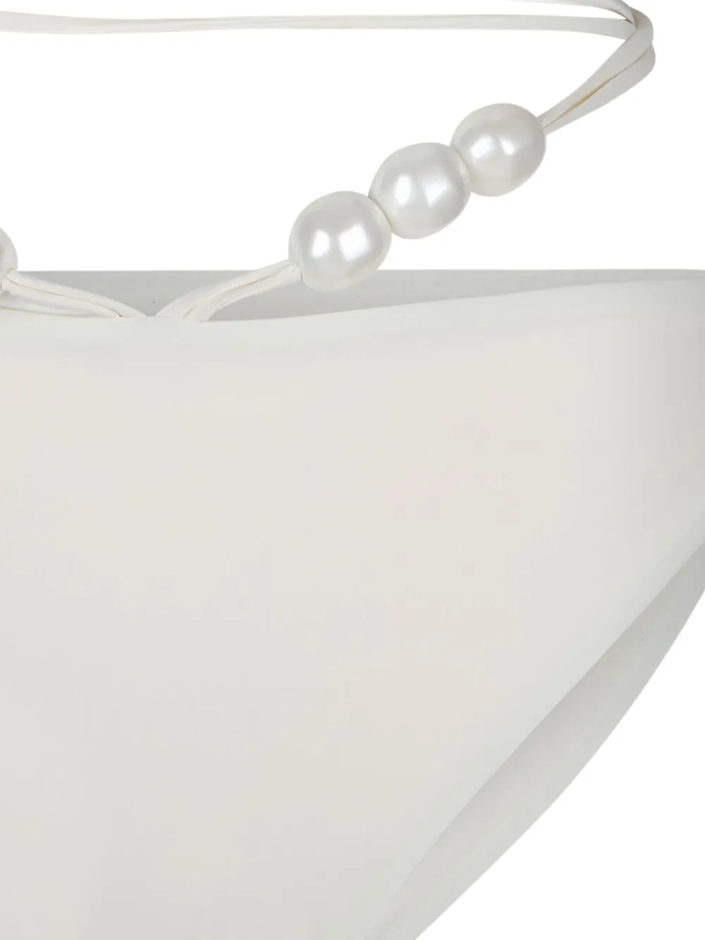 Magda Butrym Bikinislip met pareldetails Beige
