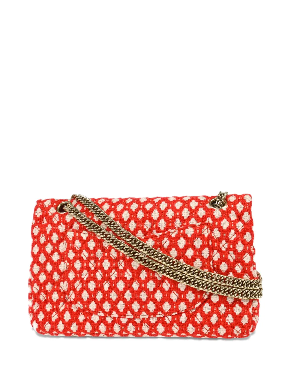 Pre-owned Chanel 2008 Tweed Double Flap Shoulder Bag