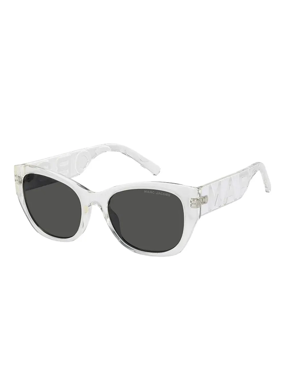 Marc Jacobs Eyewear Zonnebril met rond montuur Wit