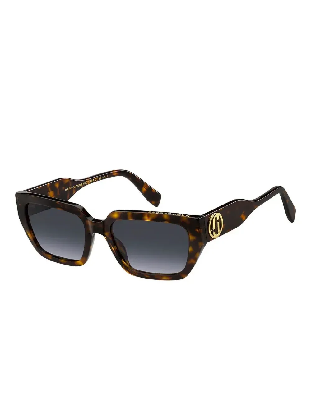 Marc Jacobs Eyewear Zonnebril met rechthoekig montuur - Bruin