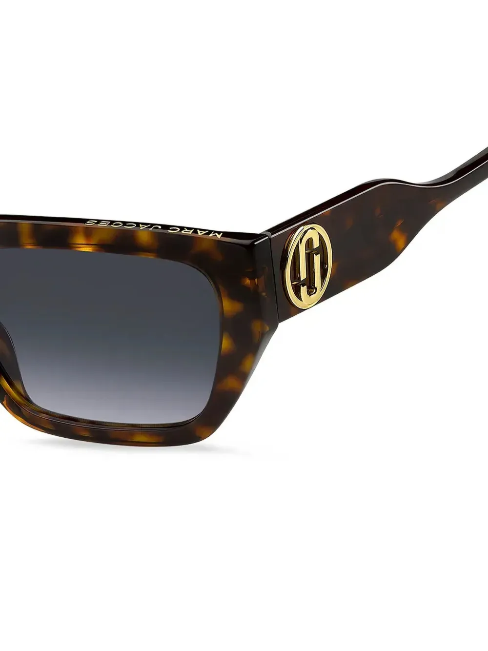 Marc Jacobs Eyewear Zonnebril met rechthoekig montuur Bruin