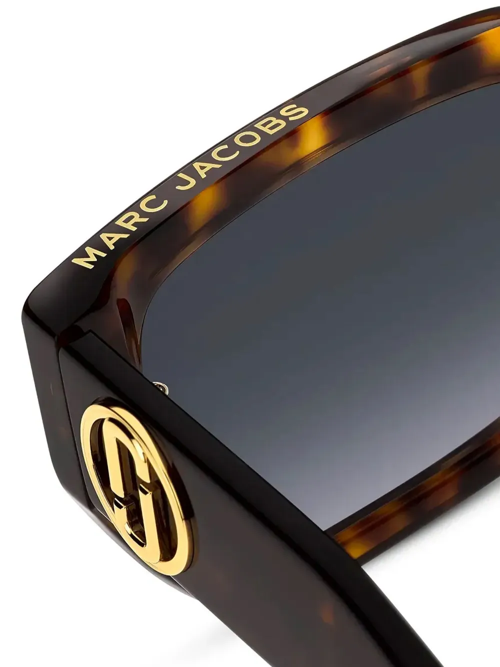 Marc Jacobs Eyewear Zonnebril met rechthoekig montuur Bruin