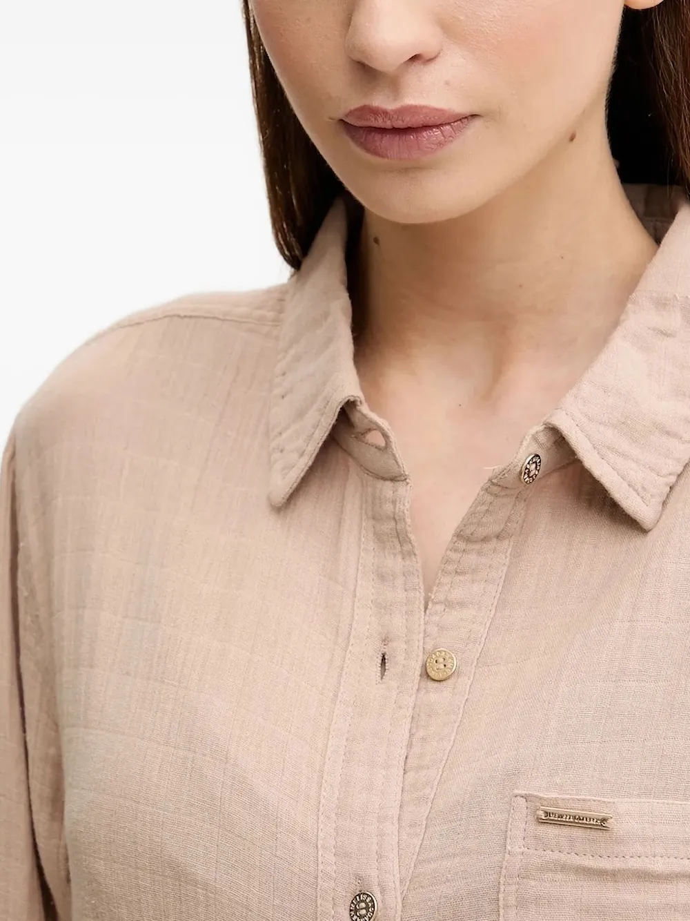 Melissa Odabash Margot midi-jurk met franje Beige