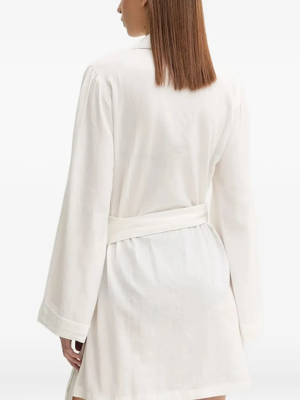 Melissa Odabash Mini-jurk met ceintuur en gewikkeld effect - Wit