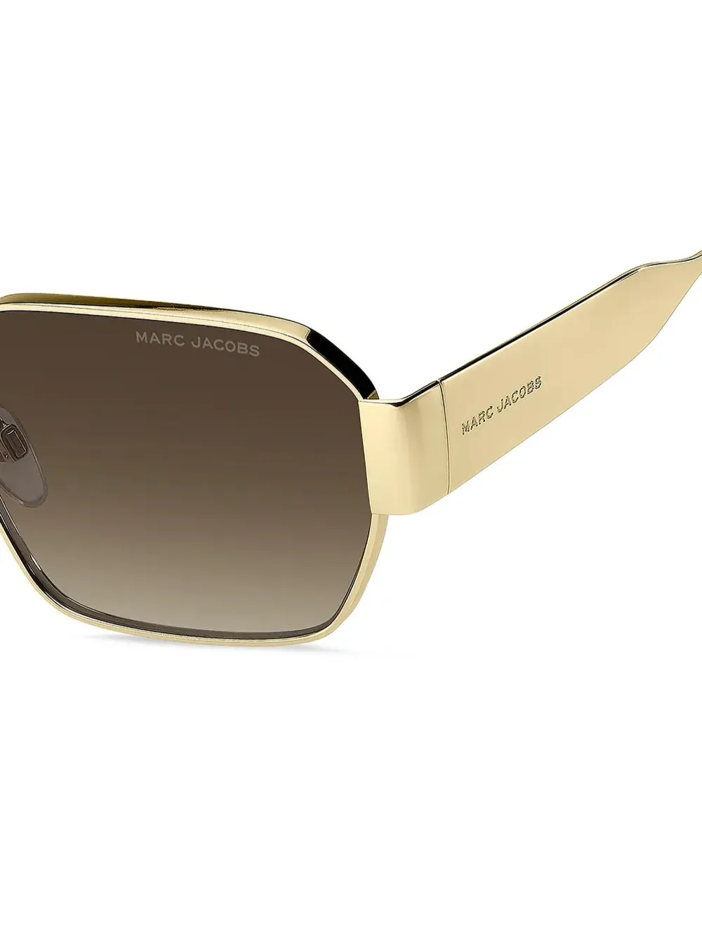 Marc Jacobs Eyewear Zonnebril met geometrisch montuur Goud