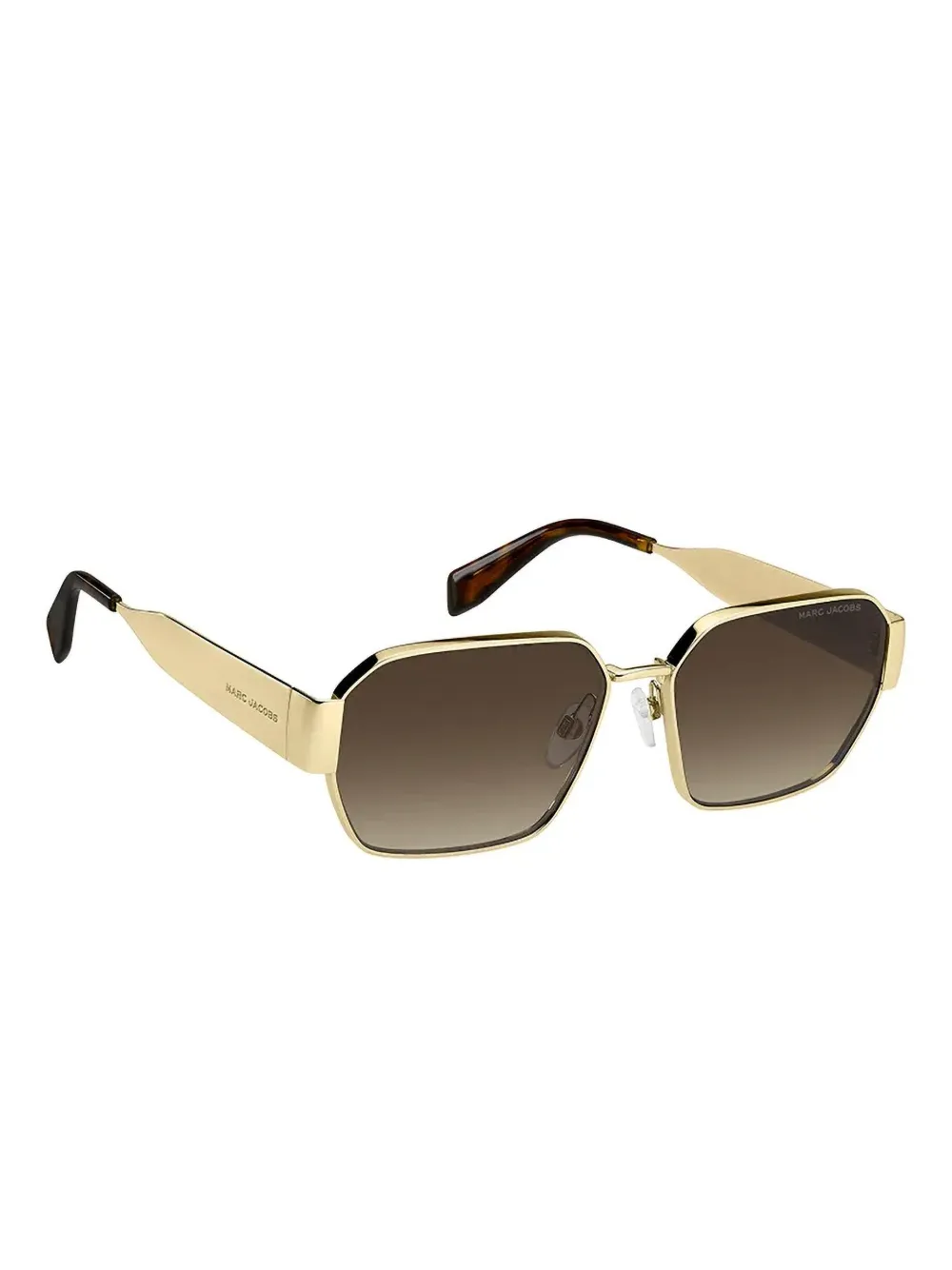 Marc Jacobs Eyewear Zonnebril met geometrisch montuur Goud