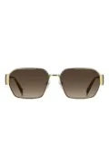 Marc Jacobs Eyewear geometric-frame sunglasses - Gold