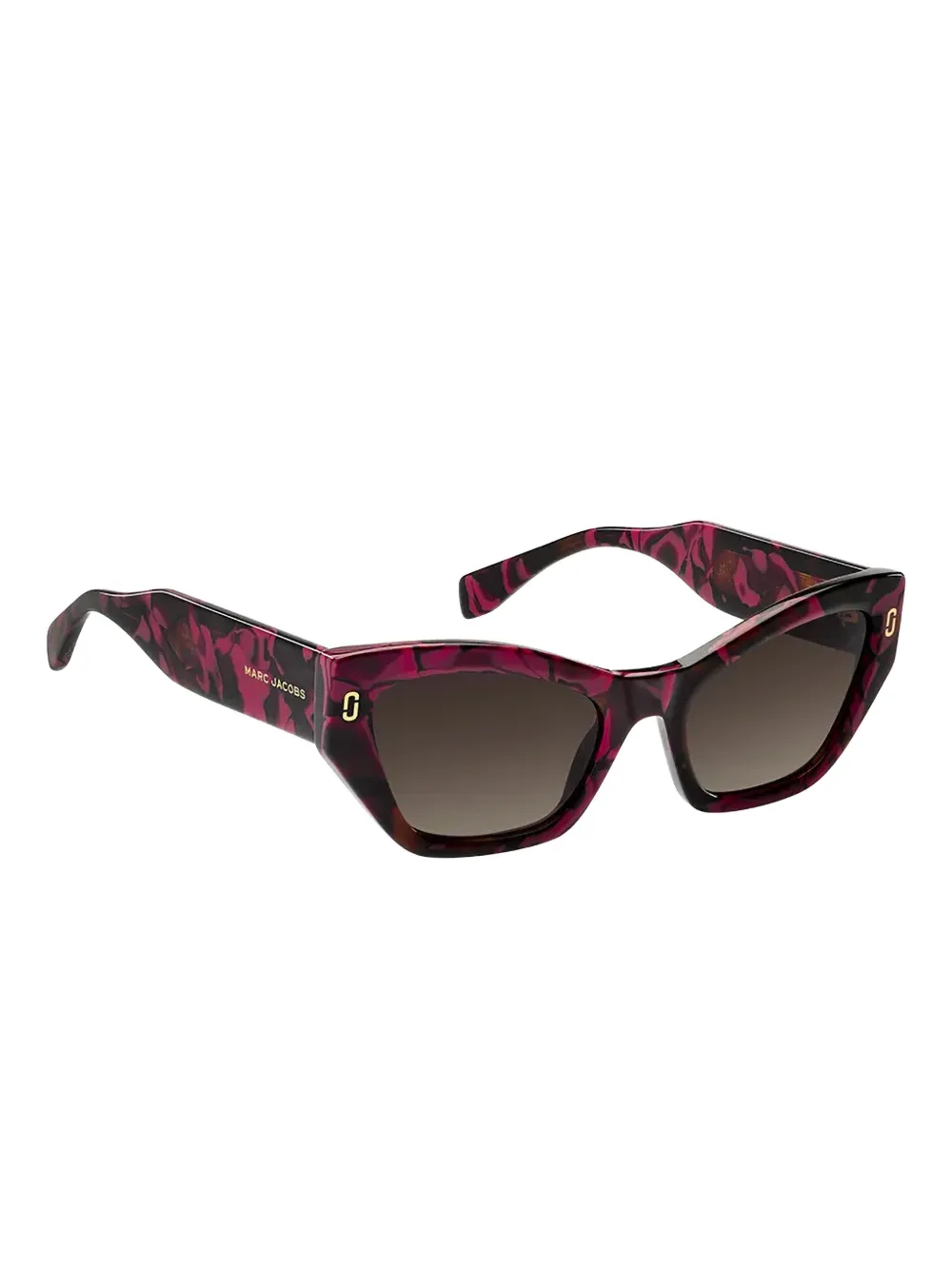 Marc Jacobs Eyewear geometric-frame logo-detail sunglasses - Paars