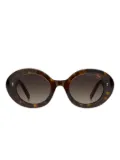 Marc Jacobs Eyewear oval-frame sunglasses - Brown