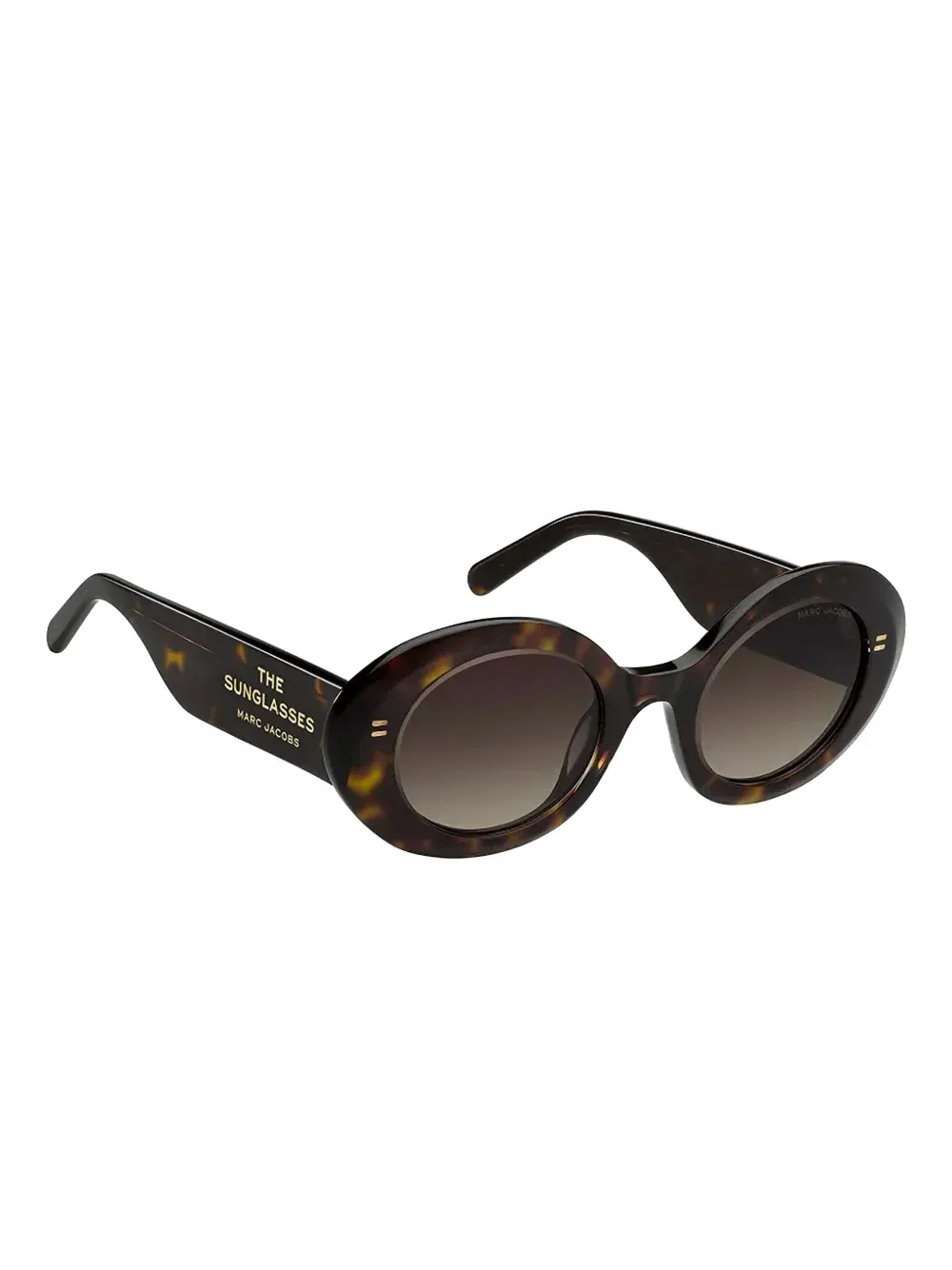Marc Jacobs Eyewear Zonnebril met ovalen montuur Bruin