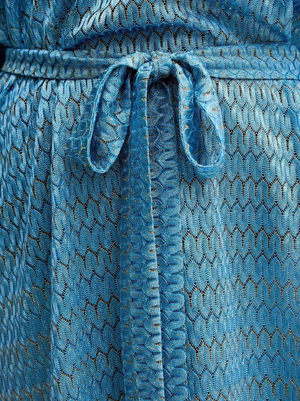 Melissa Odabash Strandjurk met diepe ronde hals Blauw