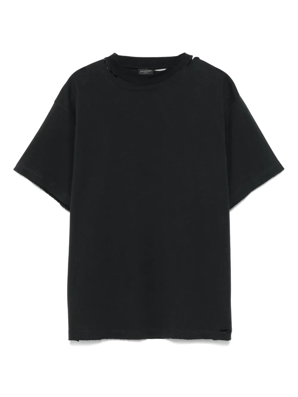 Balenciaga Security Tape T-shirt met logo Zwart