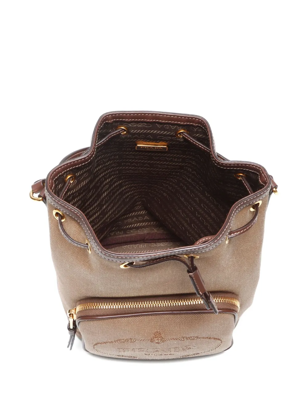 Pre-owned Prada 2000-2020 Logo-jacquard Shoulder Bag