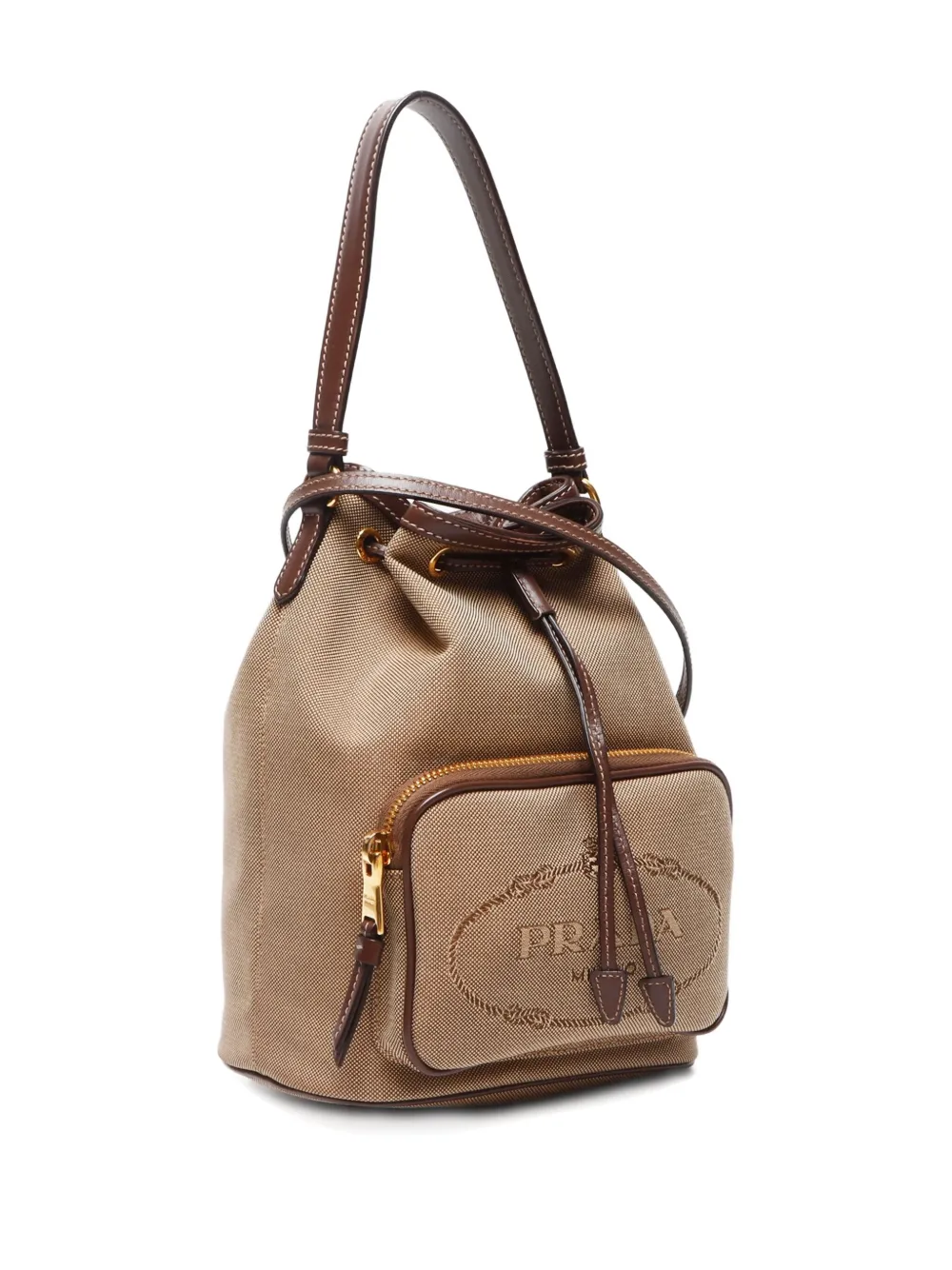Pre-owned Prada 2000-2020 Logo-jacquard Shoulder Bag