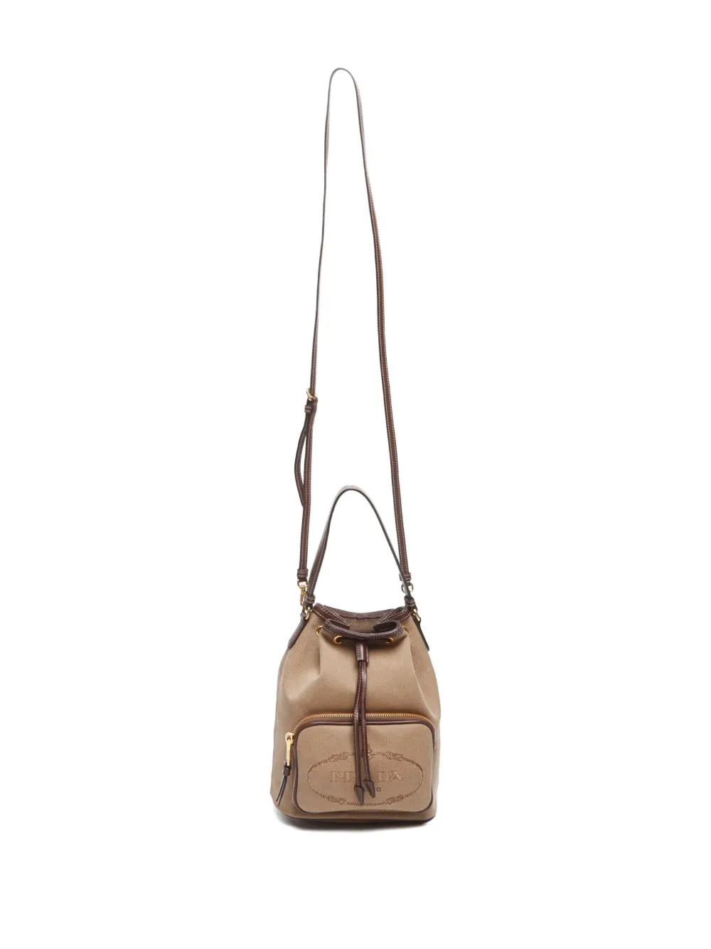 Pre-owned Prada 2000-2020 Logo-jacquard Shoulder Bag
