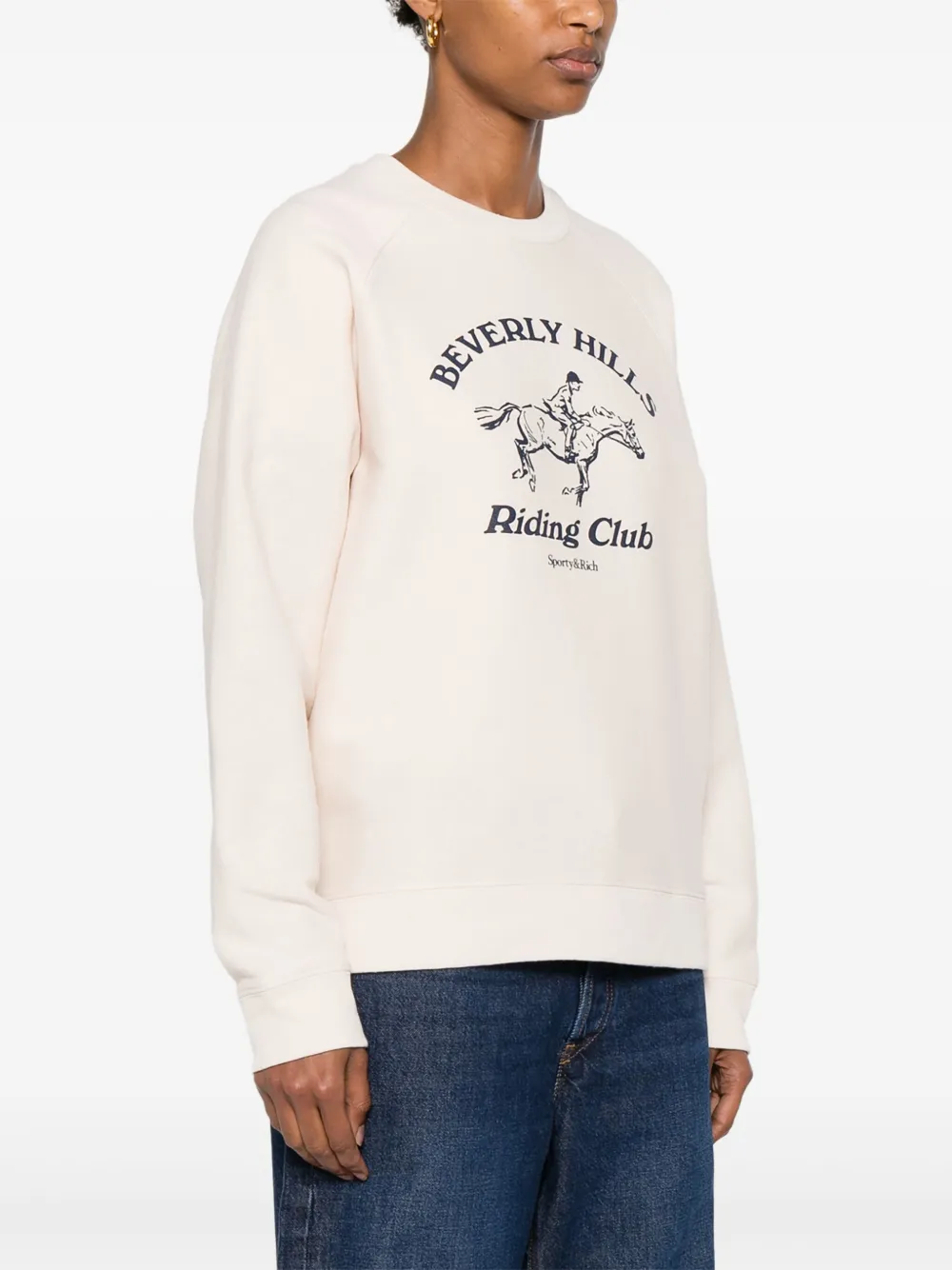 Sporty & Rich Riding Club sweater Beige