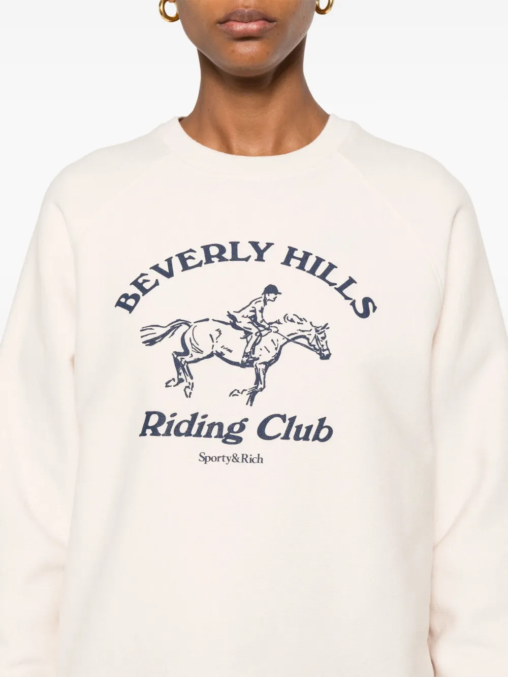 Sporty & Rich Riding Club sweater Beige
