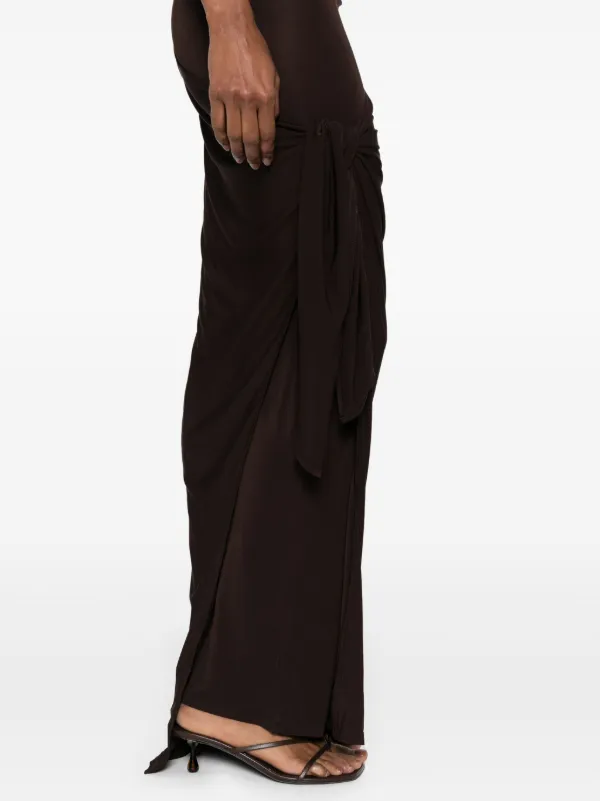 【関税込み】Paloma Wool ブラウン Halcon マキシドレス Paloma Wool: Brown Halcon Maxi Dress | SSENSE