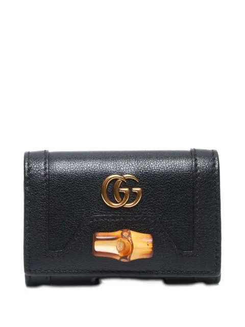 Gucci Pre-Owned 2015-2024 bamboo-detailing leather key case