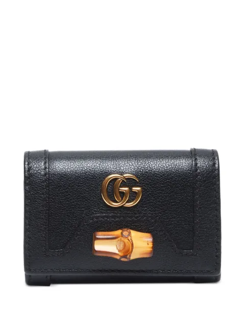 Gucci Pre-Owned 2015-2024 bamboo-detailing leather key case