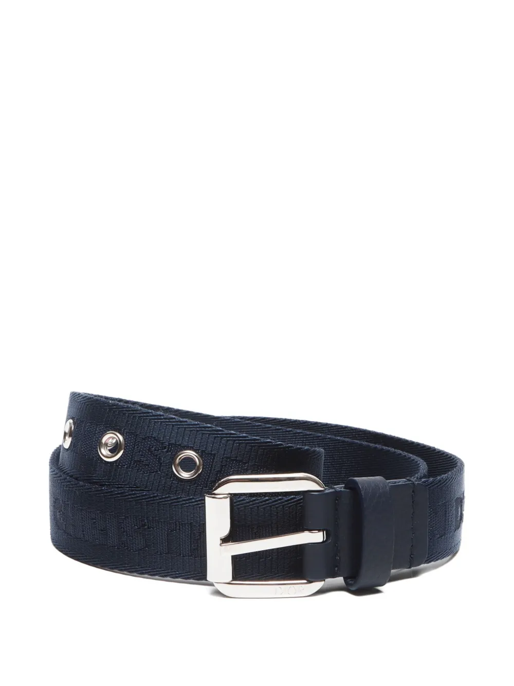 Christian Dior Pre-Owned 2010-2020s ロゴジャカード ベルト - ブルー Christian Dior Pre-Owned 2010-2020s ロゴジャカード ベルト - ブルー