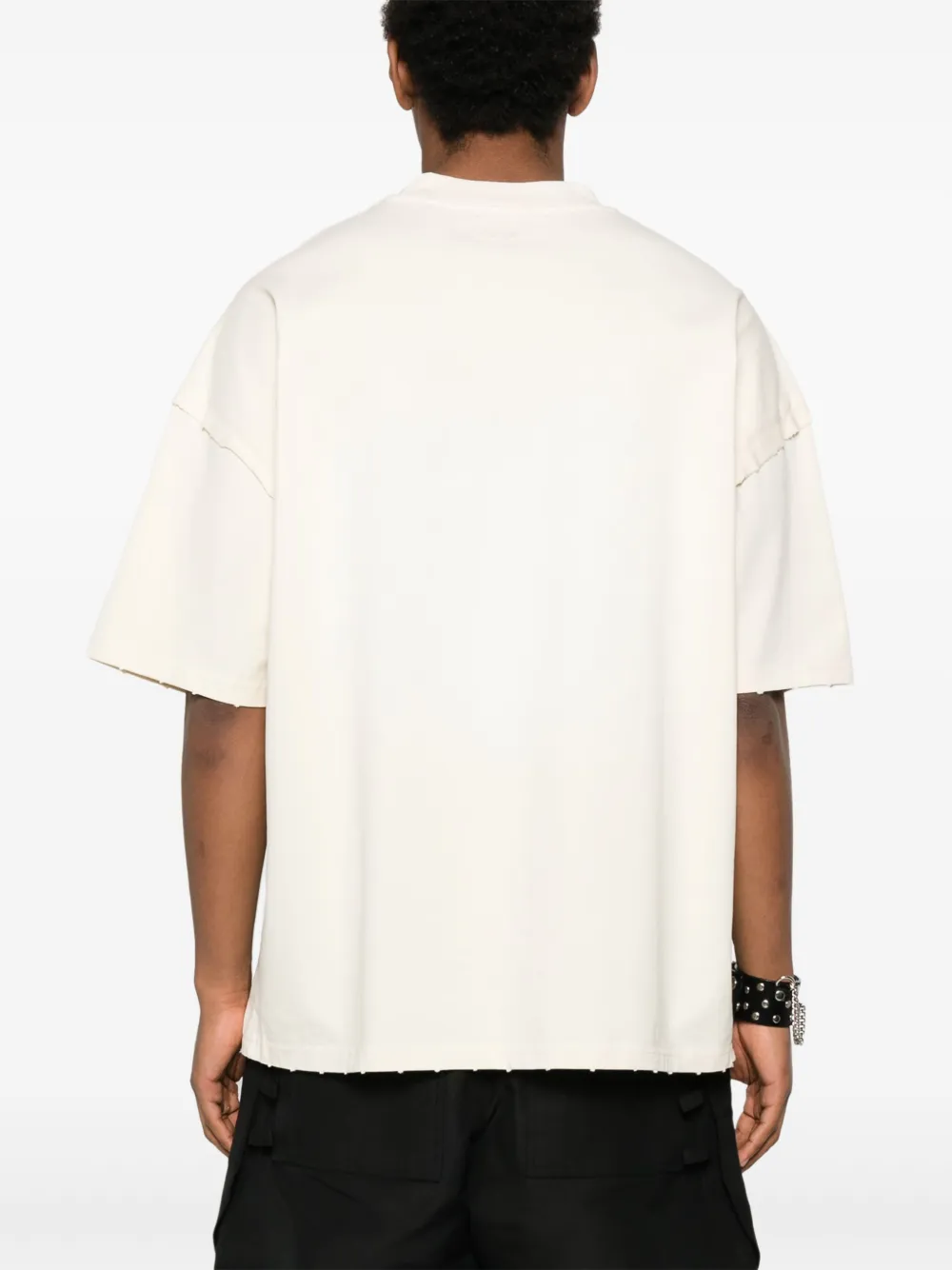 UNTITLED ARTWORKS T-shirt met logoprint Beige