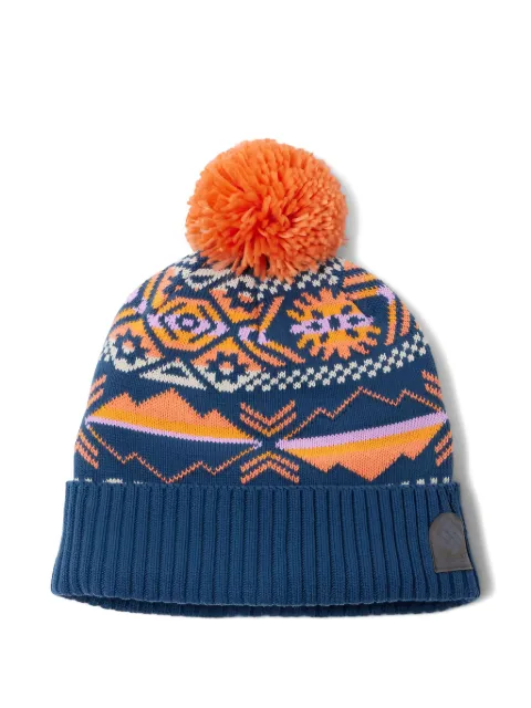 Columbia pom-pom patterned beanie