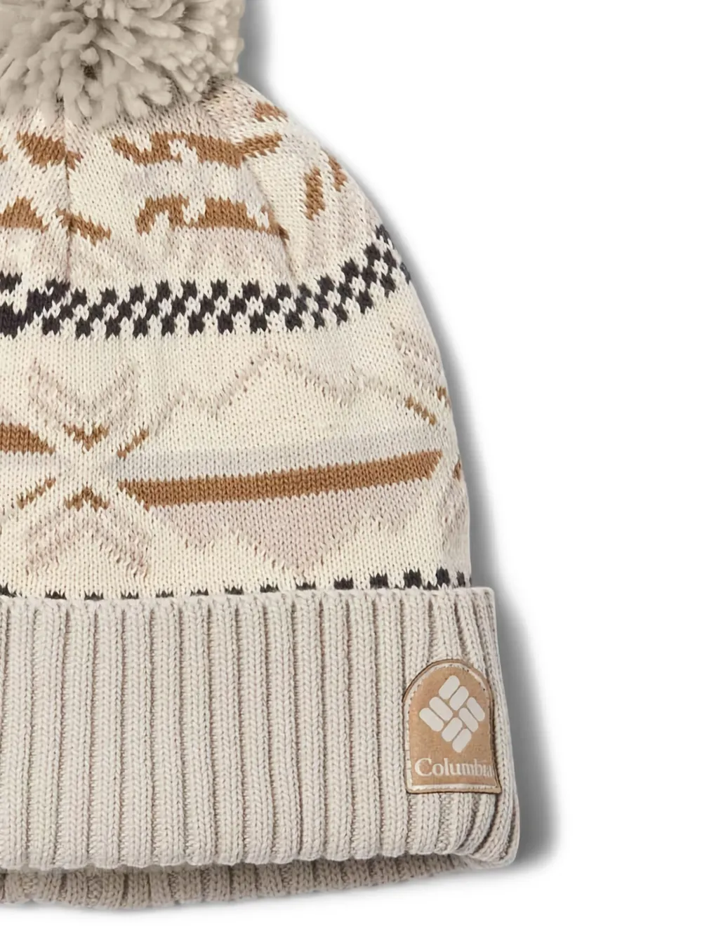 Columbia pom-pom patterned beanie hat | Women | Image 2