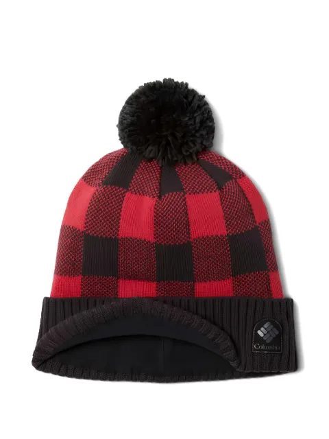 Columbia buffalo-check pom-pom beanie
