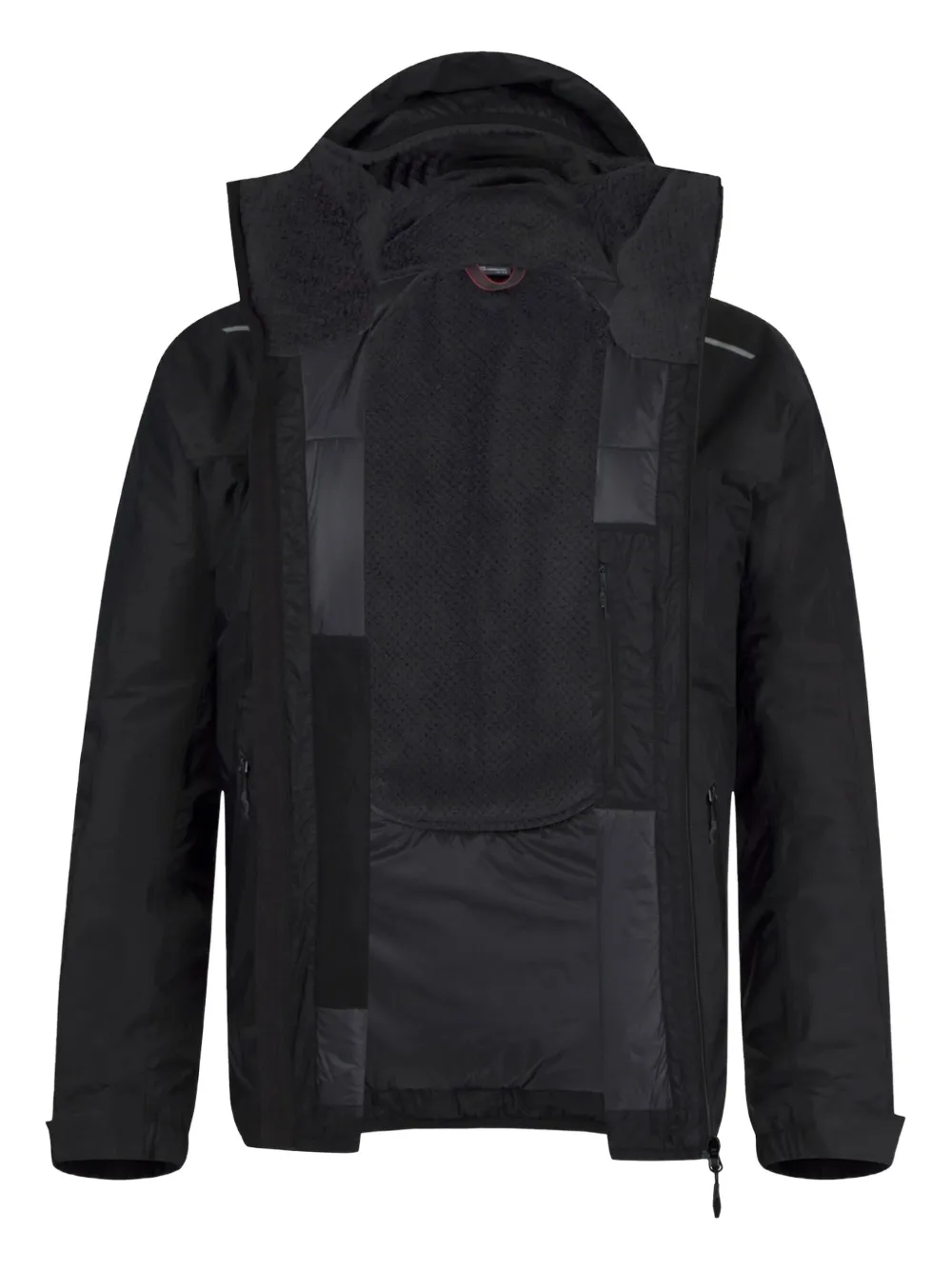 Monture hooded reflective-detail jacket - Nero