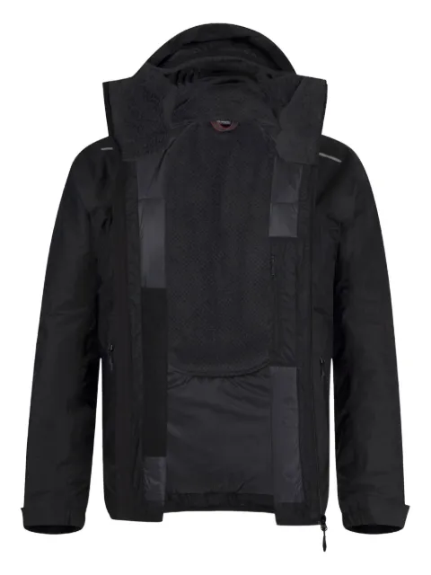 Monture hooded reflective-detail jacket
