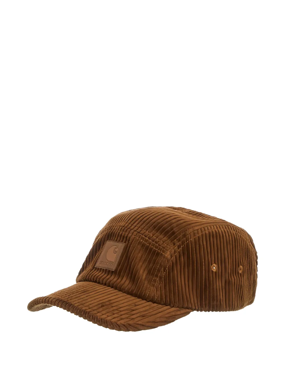 Carhartt Corduroy Logo-patch Cap In Burgundy