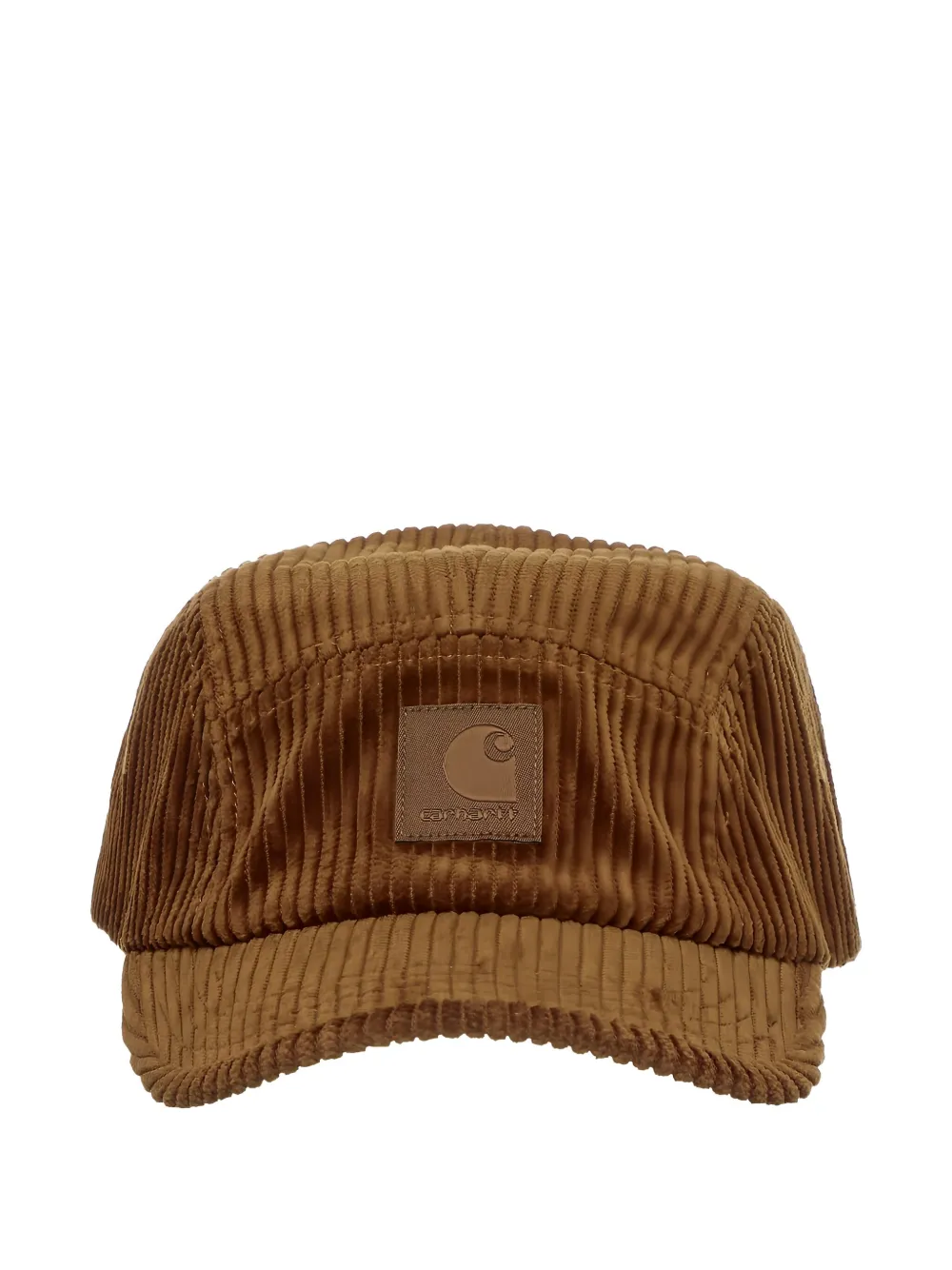 Carhartt Corduroy Logo-patch Cap In Burgundy