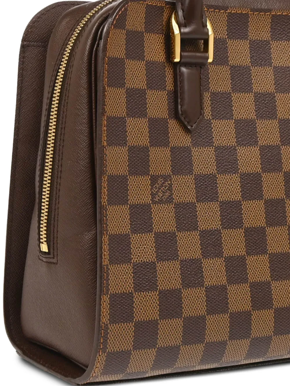 Pre-owned Louis Vuitton 2002 Triana Tote Bag In Brown