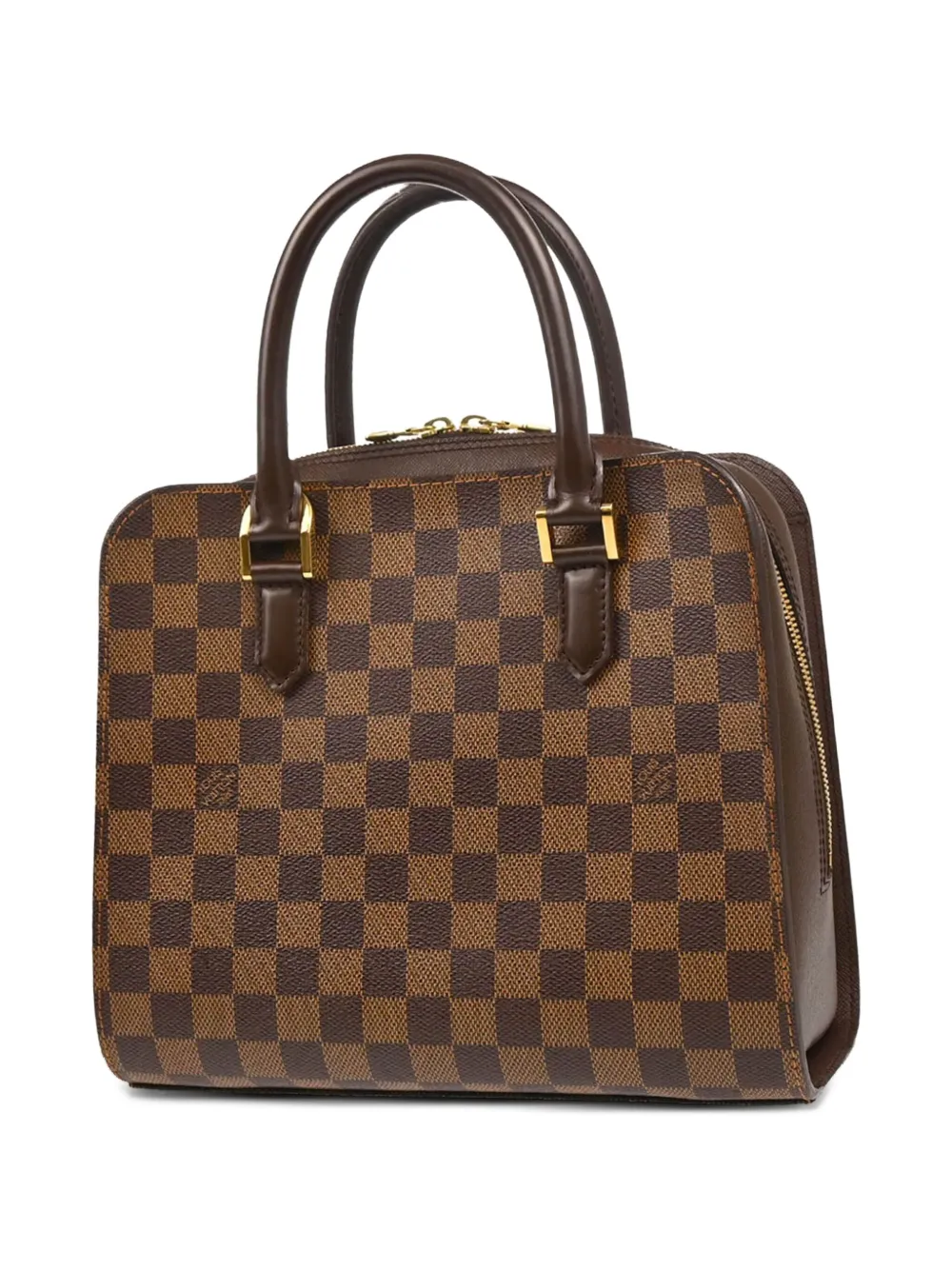 Pre-owned Louis Vuitton 2002 Triana Tote Bag In Brown