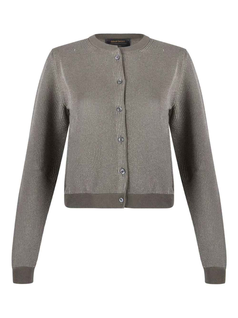 Gran Sasso fine-knit cardigan | Grey | Image 1
