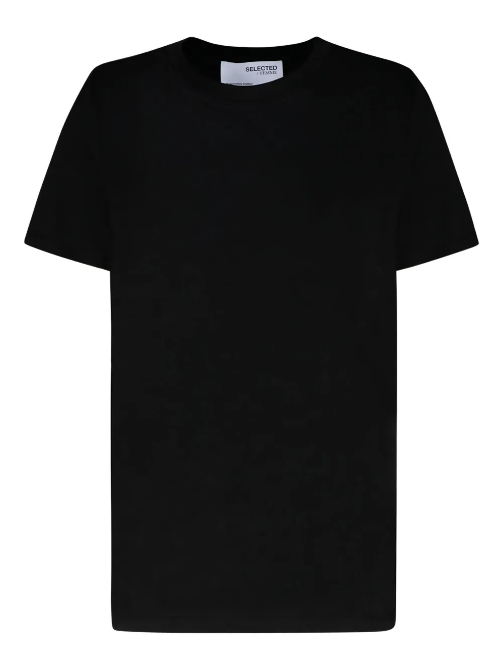 SELECTED Jersey T-shirt Zwart