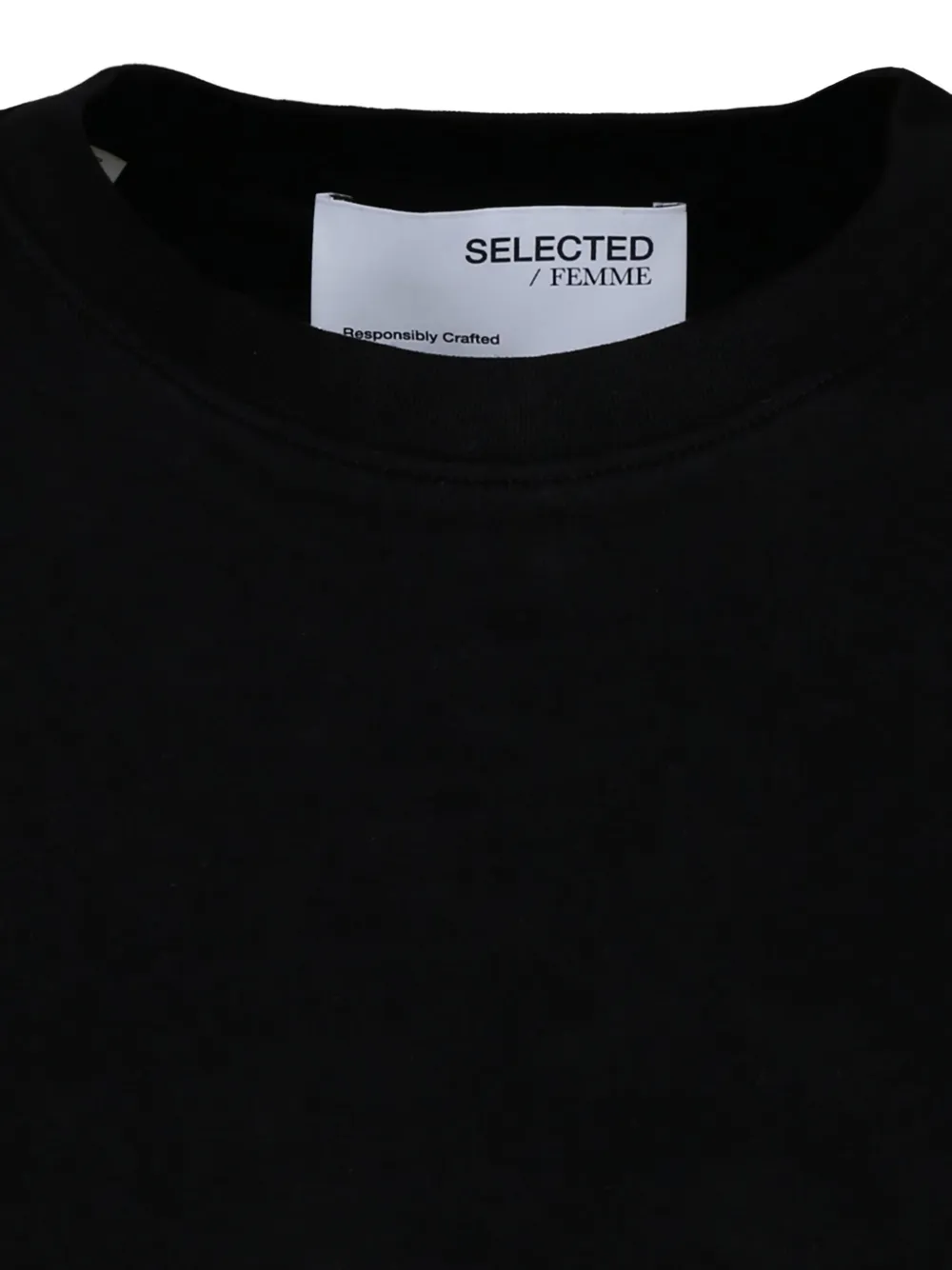 SELECTED Jersey T-shirt Zwart