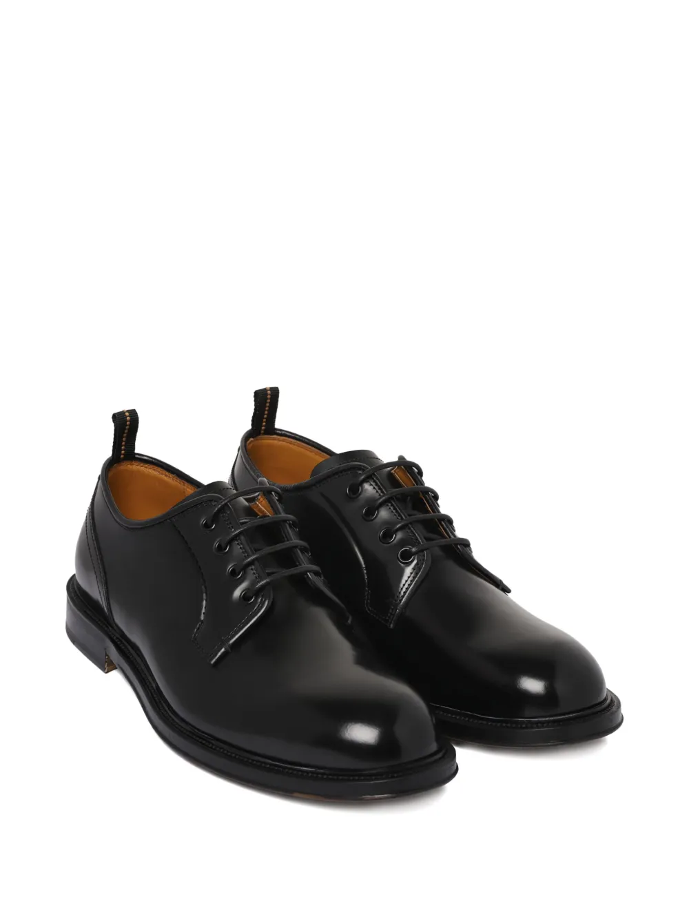 Fabi leather lace-up shoes Black
