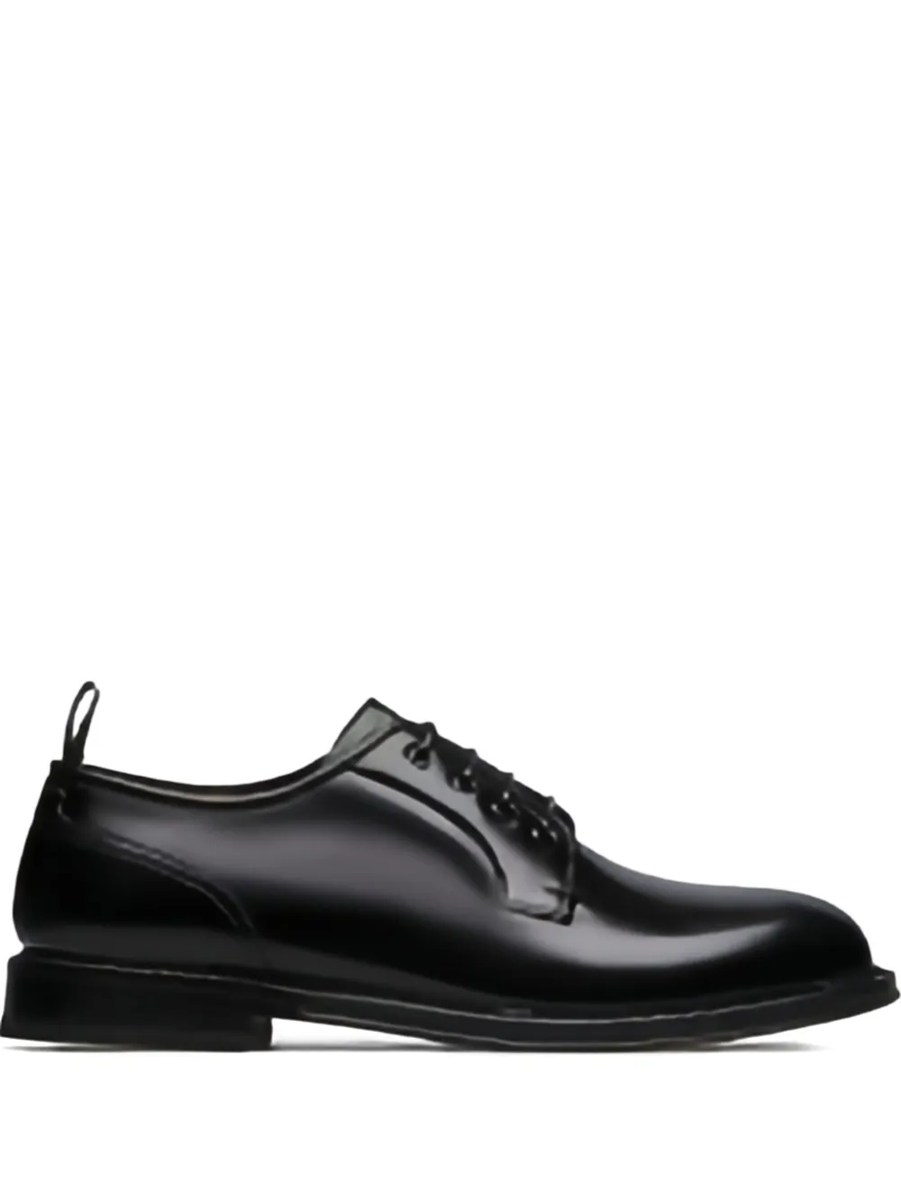 Fabi leather lace-up shoes Black