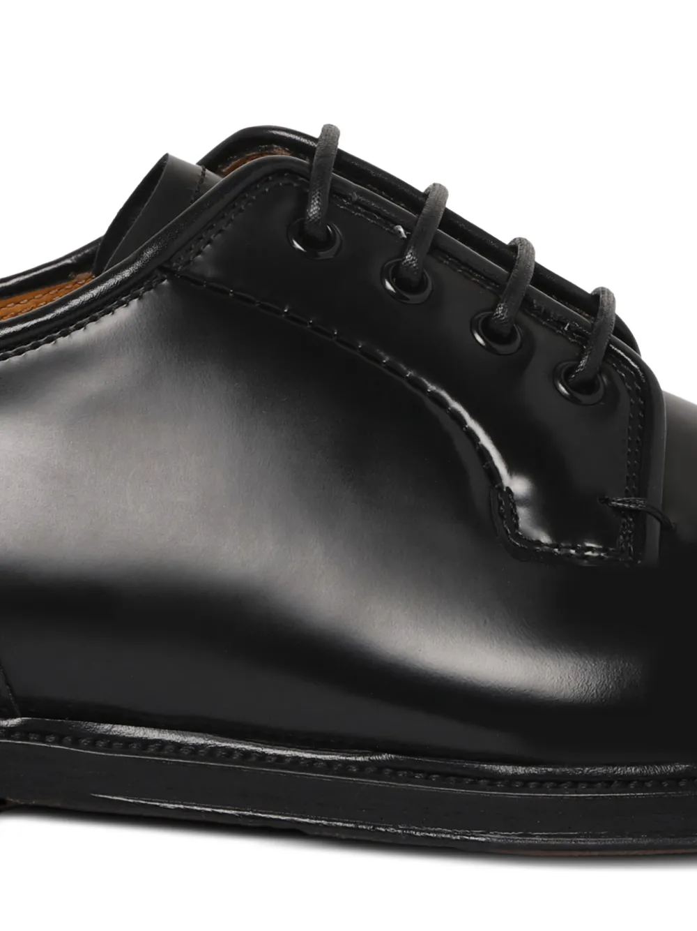 Fabi leather lace-up shoes Black