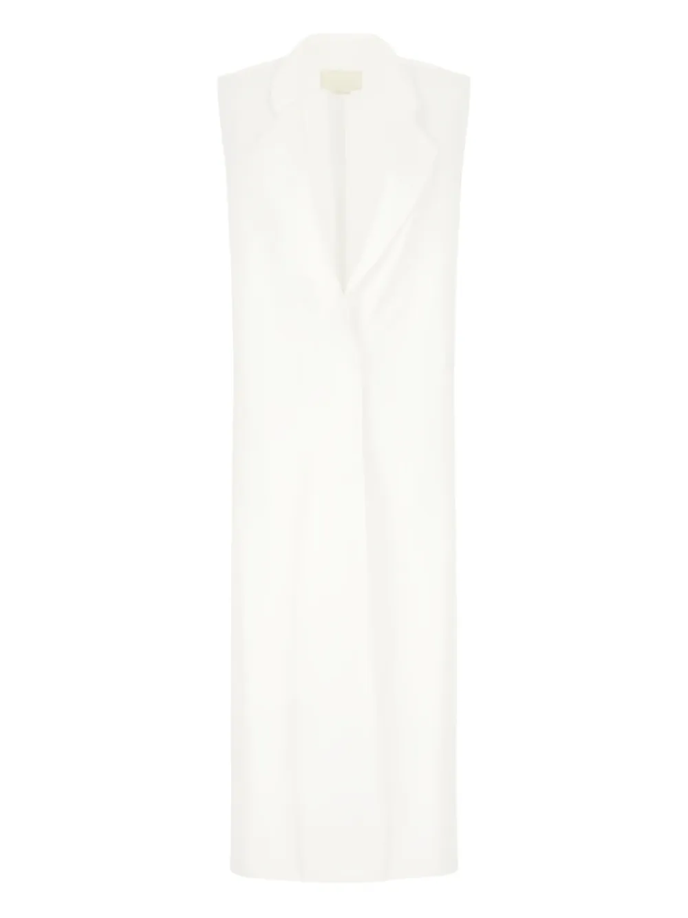 Genny notched-lapels gilet Wit