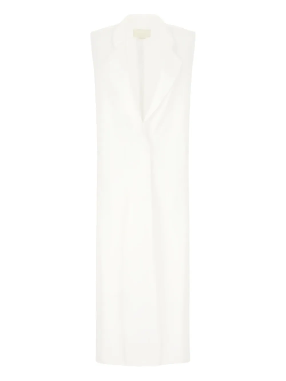Genny notched-lapels gilet Wit