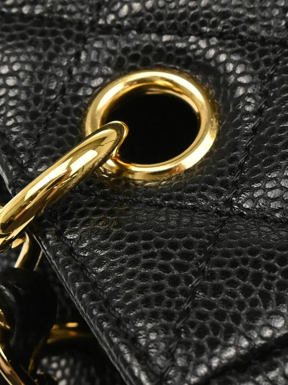 Pre-owned Chanel 2008 Petite Shopping Tote Bag In Black