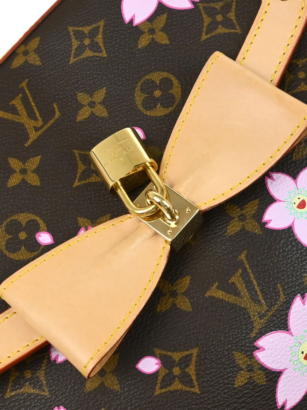 Pre-owned Louis Vuitton X Takashi Murakami 2003 Cherry Blossom Sac Retro Handbag