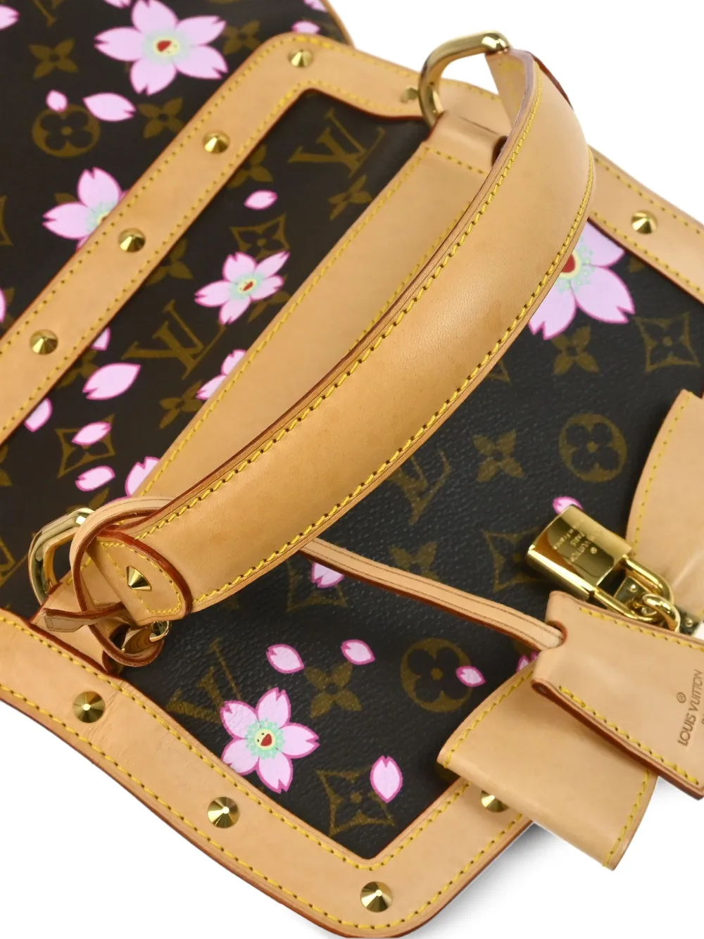 Pre-owned Louis Vuitton X Takashi Murakami 2003 Cherry Blossom Sac Retro Handbag