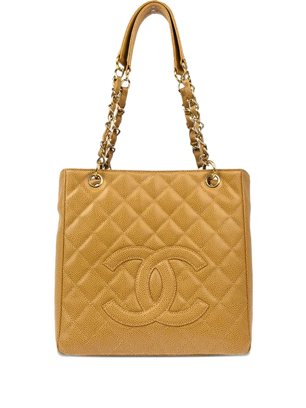 CHANEL Pre-Owned 2003 プチ ショッピング トートバッグ - イエロー CHANEL Pre-Owned 2003 プチ ショッピング トートバッグ - イエロー