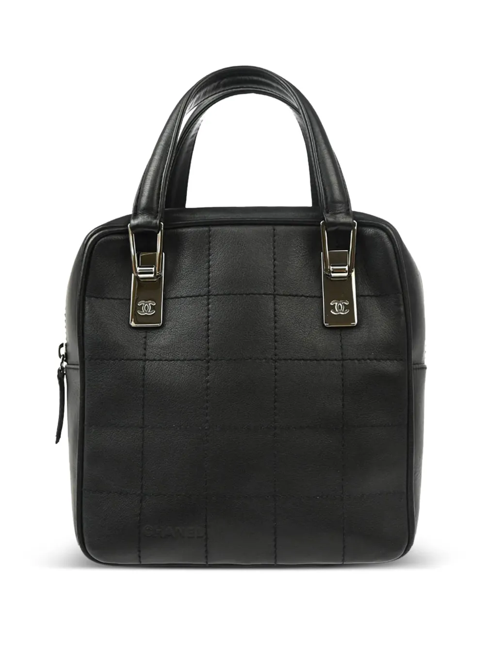 CHANEL Pre-Owned 2002s チョコバー ハンドバッグ - ブラック CHANEL Pre-Owned 2002s チョコバー ハンドバッグ - ブラック