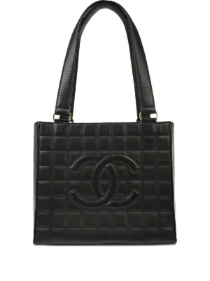 CHANEL トートバッグ CHANEL Pre-Owned 1998 logo-embroidered Tote Bag | Black | FARFETCH ID