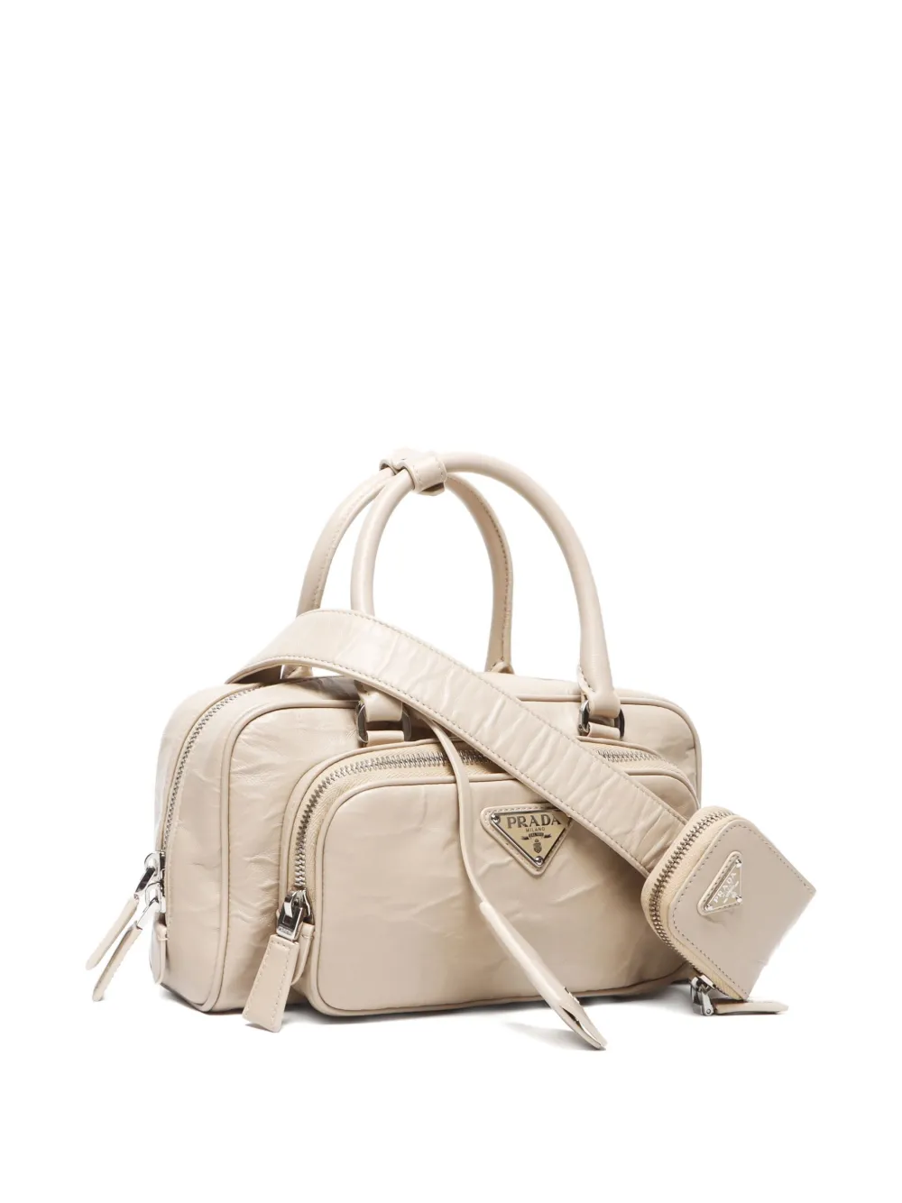 Pre-owned Prada 2020-2024 Small Antique Cross Body Bag